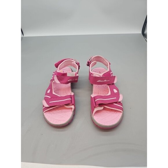Eddie Bauer girls sandals 4 Pink Hook Loop - Picture 1 of 5